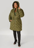 Drawstring Puffer Coat