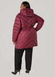Drawstring Puffer Coat