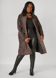 Leopard Print Trench Coat