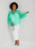 Ruffled Tulle Jacket