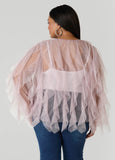 Ruffled Tulle Jacket