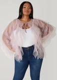 Ruffled Tulle Jacket