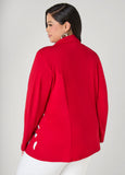 Cutout Knit Blazer