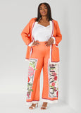 Printed Scuba Blazer