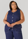 Twill Boyfriend Vest