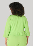 Open Front Ruffled Jacket