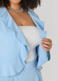 Open Front Ruffled Jacket