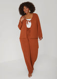 Textured Tie Front Jacket