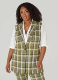 Plaid Boyfriend Vest