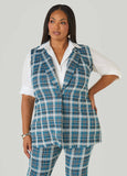 Plaid Boyfriend Vest