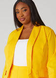Open Front Cuffed Blazer