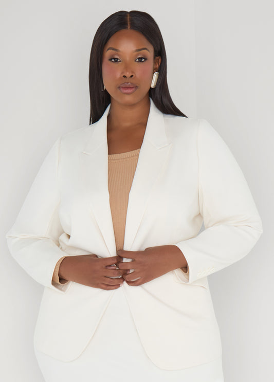Plus Size Ponte Blazer