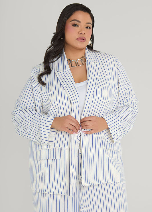 Pinstriped Blazer