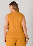 Shell Button Embellished Vest
