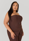 Pinstripe Tube Top