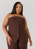 Pinstripe Tube Top