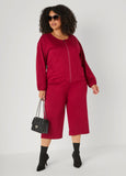 Gathered Waist Ponte Jacket