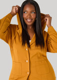 Hooded Ponte Jacket