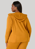 Hooded Ponte Jacket