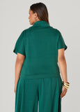 Cowl Neck French Terry Pullover