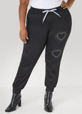 Crystal Heart Joggers