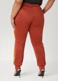 Pintucked Striped Joggers