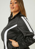Striped Trimmed Track Jacket