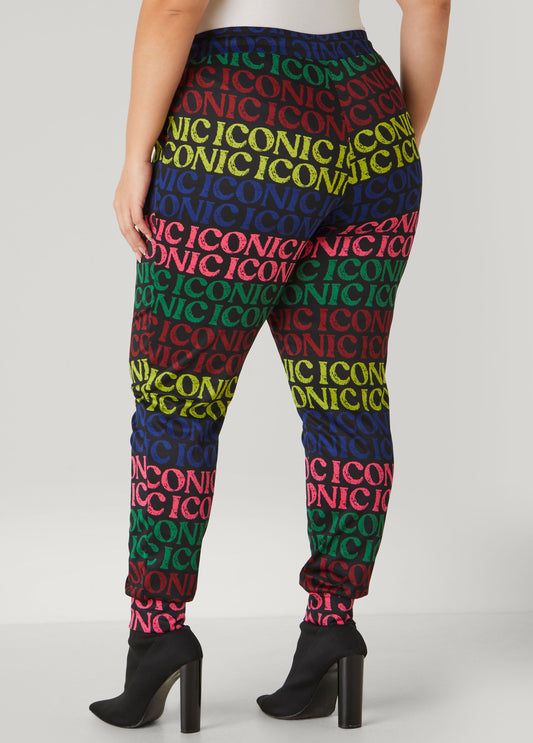 Iconic Print Track Joggers