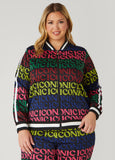 Plus Size Iconic Print Track Jacket
