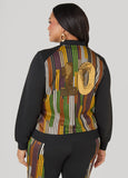 10 Appliqued Striped Track Jacket