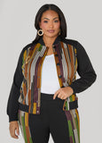 10 Appliqued Striped Track Jacket