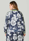 Striped And Floral Track Jacket