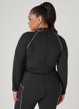 Piped Zip Front Track Jacket