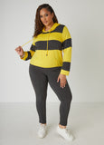 Striped Hooded Pullover