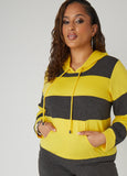 Striped Hooded Pullover