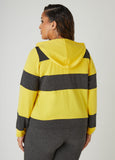 Striped Hooded Pullover