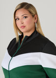 Zip Front Colorblock Track Jacket