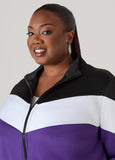 Zip Front Colorblock Track Jacket