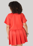 Cropped Athletic Knit Tee