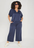 V Neck Athletic Knit Top