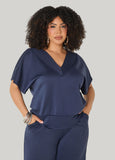 V Neck Scuba Top
