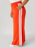 Wide Leg Stripe Track Pants