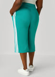 Stripe Trimmed Capris