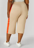 Stripe Trimmed Capris