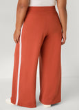 Textured Striped Wide Leg Pants