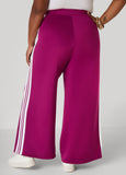 Wide Leg Striped Track Pants