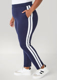 Striped Pull On Track Pants