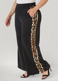 Animal Striped Wide Leg Pants