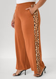Animal Striped Wide Leg Pants