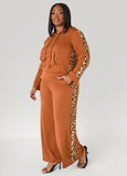 Animal Striped Wide Leg Pants